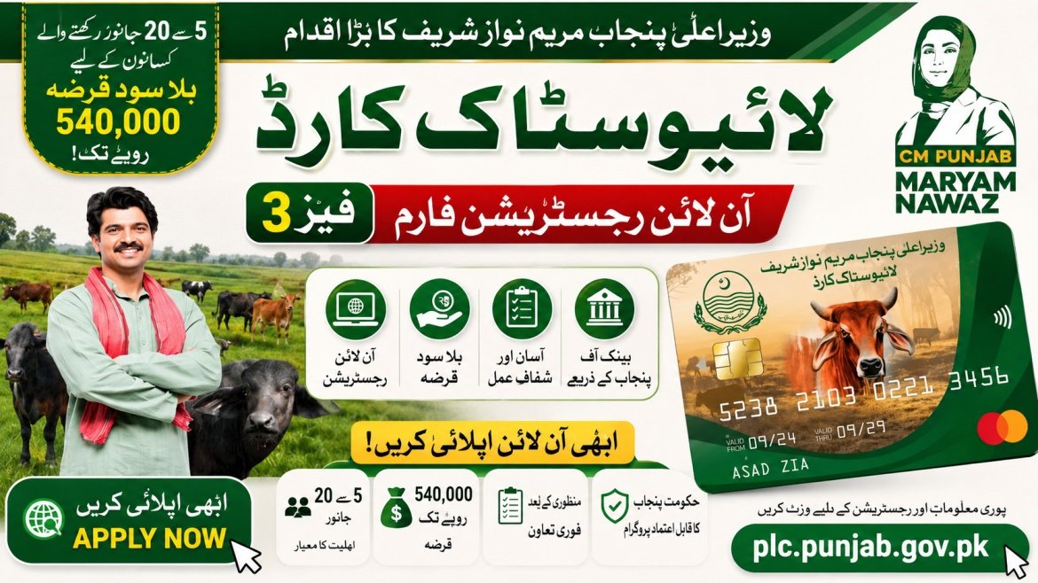 Livestock Card Online Registration Form